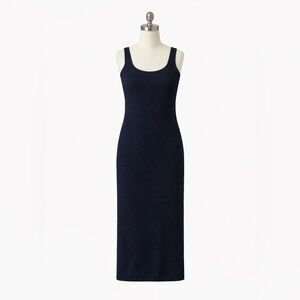 Wilfred Free Black Knit Maxi Dress Sleeveless Scoop Neck Minimalist NWT